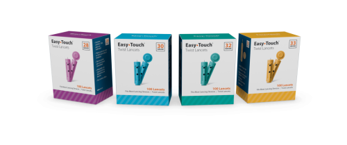EasyTouch® Twist Lancets in all gauges