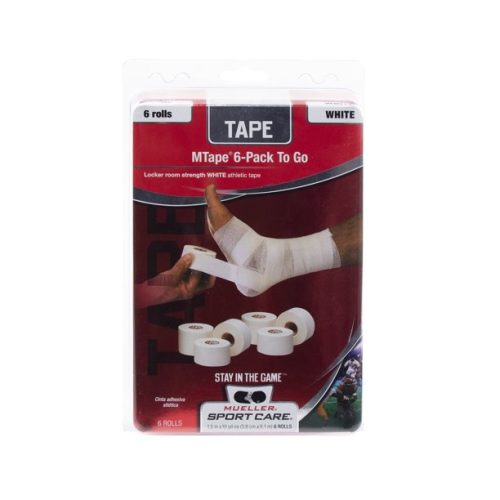 Mueller MTape provides firm support and compression, ideal for most taping applications, including equipment. Consistent unwinding to the core for fast and effective taping.