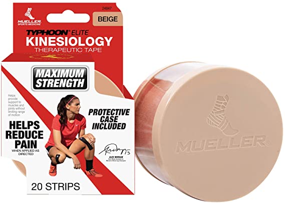 Kinesiology therapeutic tape helps reduce pain when applied as directed.